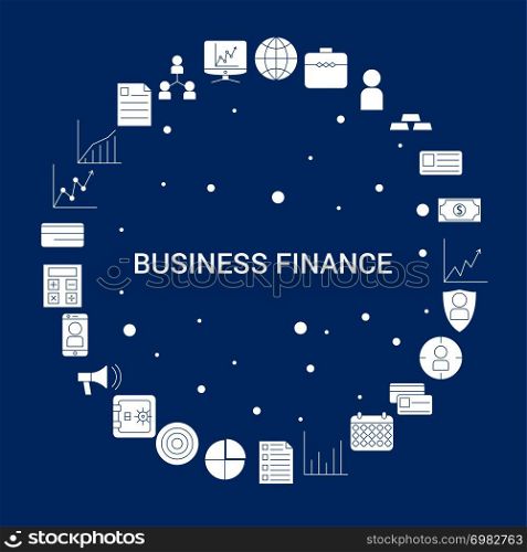 Creative Business Finance icon Background