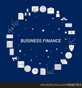 Creative Business Finance icon Background