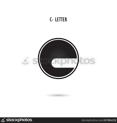 Creative C-letter icon abstract logo design.C-alphabet symbol.Corporate business and industrial logotype symbol.Vector illustration