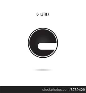 Creative C-letter icon abstract logo design.C-alphabet symbol.Corporate business and industrial logotype symbol.Vector illustration