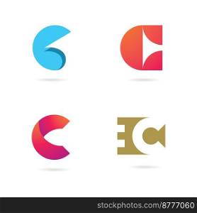 Creative C Logo icon initials based Letters in vector.
