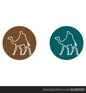 creative camel logo with slogan template