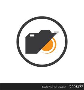 creative camera photography logo icon vector design template