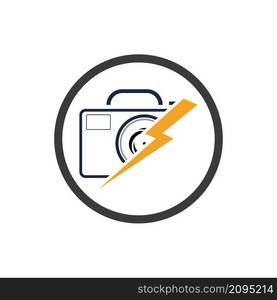 creative camera photography logo icon vector design template