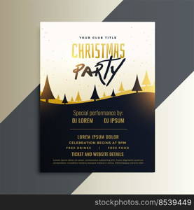 creative christmas party invitation flyer design