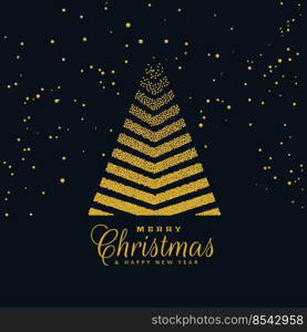 creative christmas tree design on dark background