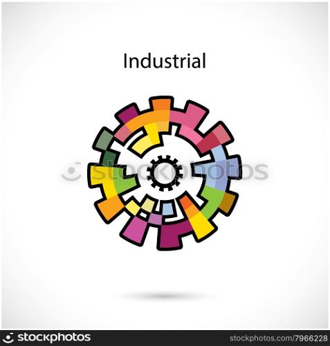 Creative circle abstract vector logo design template. Corporate business industrial creative logotype symbol.Vector illustration