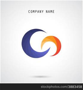 Creative circle abstract vector logo design template. Corporate business technology creative logotype symbol.Vector illustration