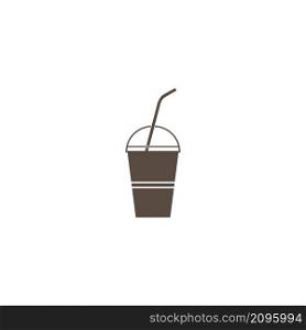 creative coffee hot, coffee cup icon template.