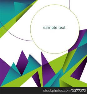 Creative colorful layout with abstraction