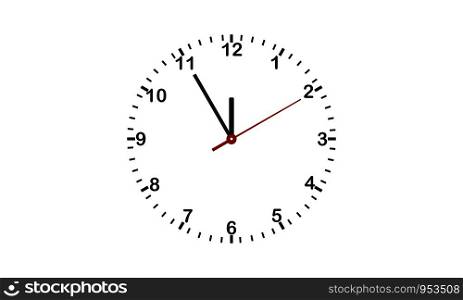 Creative concept clock vector on white backgrounds