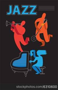 Creative conceptual music festival vector. Band playing musical instruments.