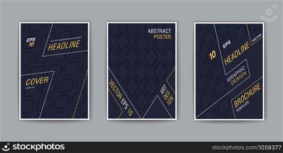 Creative covers. Stylized isometric template for design. Trendy vector background. Creative covers. Stylized isometric template for design. Trendy vector placard