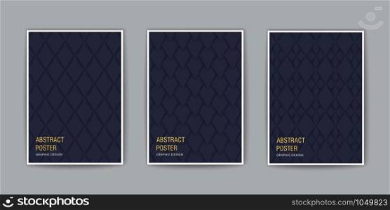 Creative covers template. Rhombs pattern background. 3D vector design. Creative covers. Rhombs pattern background. 3D vector design