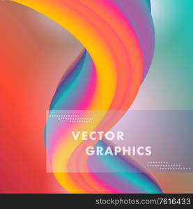 Creative design with flow shape and liquid wave vector illustration.. Creative design with flow shape and liquid wave vector illustration