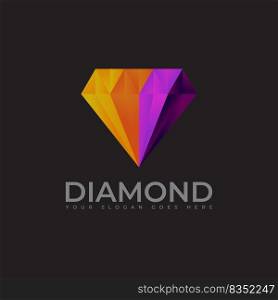 Creative Diamond Logo and Icon Design Template