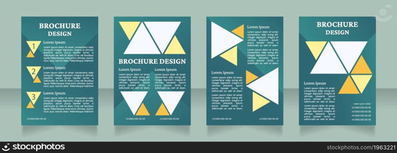 Creative digital agency advertisement blank brochure layout design. Vertical poster template set with empty copy space for text. Premade corporate reports collection. Editable flyer paper pages. Creative digital agency advertisement blank brochure layout design