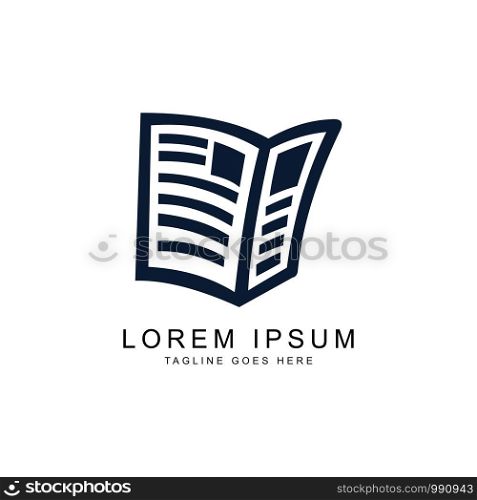 creative document paper logo template