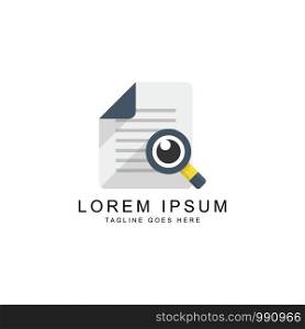 creative document paper logo template