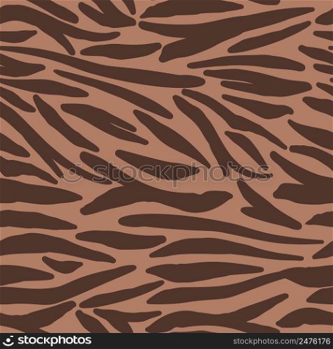 Creative doodle tiger skin seamless pattern. Abstract animal fur endless backdrop. Modern zebra skin, stripes wallpaper. Pink and red colors. Design for fabric , textile print, wrapping, cover, card. Creative doodle tiger skin seamless pattern. Abstract animal fur endless backdrop.