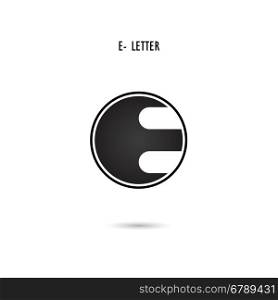 Creative E-letter icon abstract logo design.E-alphabet symbol.Corporate business and industrial logotype symbol.Vector illustration