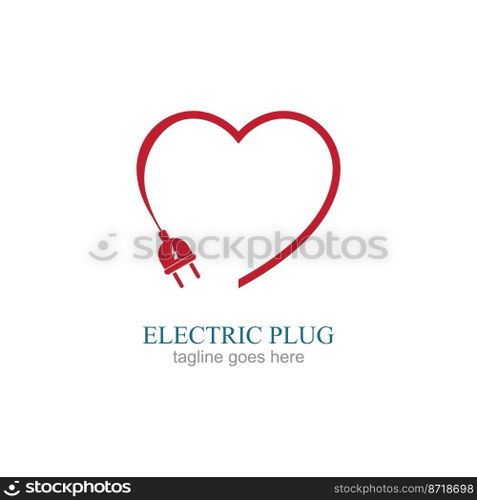 Creative Electrical Plug Logo Concept Vector design