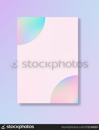 Creative elegant rose poster, smooth business cards. Modern pastel brochure template. High quality vector illustration.