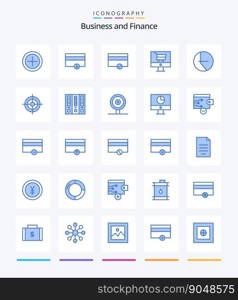Creative Finance 25 Blue icon pack  Such As finance. business. finance. archive. shoot