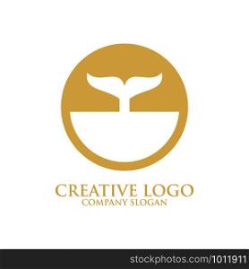 creative fish logo template design vector