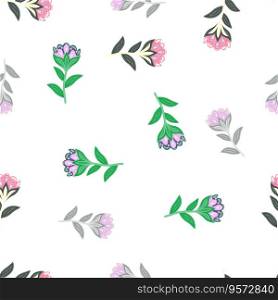 Creative flower stylized seamless pattern. Hand drawn botanical illustration. Abstract floral wallpaper. Naive art style. Design for fabric, textile print, wrapping, cover. Vector illustration. Creative flower stylized seamless pattern. Hand drawn botanical illustration. Abstract floral wallpaper.