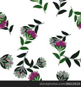 Creative flower stylized seamless pattern. Hand drawn botanical illustration. Abstract floral wallpaper. Naive art style. Design for fabric, textile print, wrapping, cover. Vector illustration. Creative flower stylized seamless pattern. Hand drawn botanical illustration. Abstract floral wallpaper.