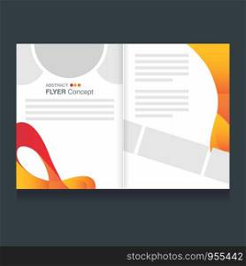 Creative flyer design vector with dark background