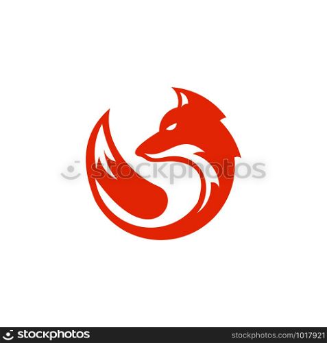 creative fox logo design template