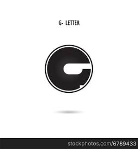 Creative G-letter icon abstract logo design.G-alphabet symbol.Corporate business and industrial logotype symbol.Vector illustration