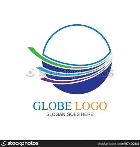 Creative Globe Logo and Icon illustration design template
