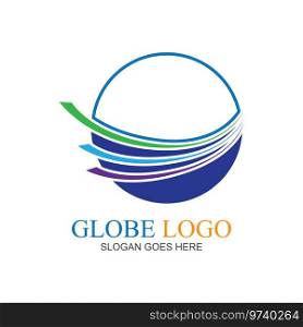 Creative Globe Logo and Icon illustration design template