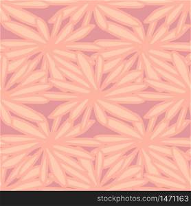 Creative hand drawn abstract pink flowers seamless pattern. Doodle floral wallpaper for for fabric design, textile print, wrapping paper, cover. Vector illustration. Creative hand drawn abstract pink flowers seamless pattern. Doodle floral wallpaper