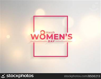 creative happy women’s day wishes card design