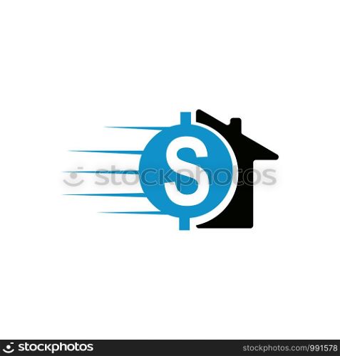creative home and money logo template