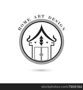 Creative home icon vector logo design template.Vector illustration.&#xA;