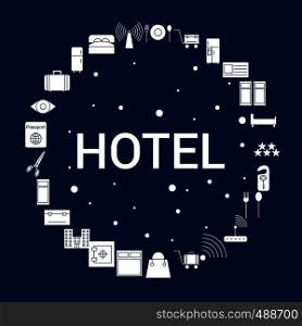 Creative Hotel icon Background