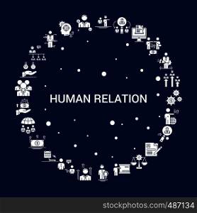 Creative Human Relation icon Background