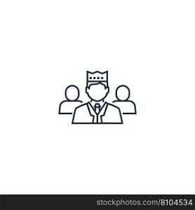 Creative icon from business people icons Vector Image