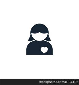 Creative icon from valentines day icons Royalty Free Vector