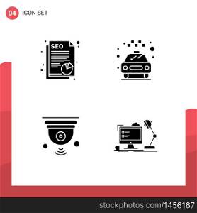 Creative Icons Modern Signs and Symbols of document, internet, data, transport, iot Editable Vector Design Elements