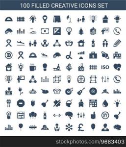 Creative icons Royalty Free Vector Image