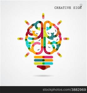 Creative infographics left and right brain function ideas on background,design for poster,flyer,cover, brochure,diagram or presentation template,education concept ,business idea.Vector illustration