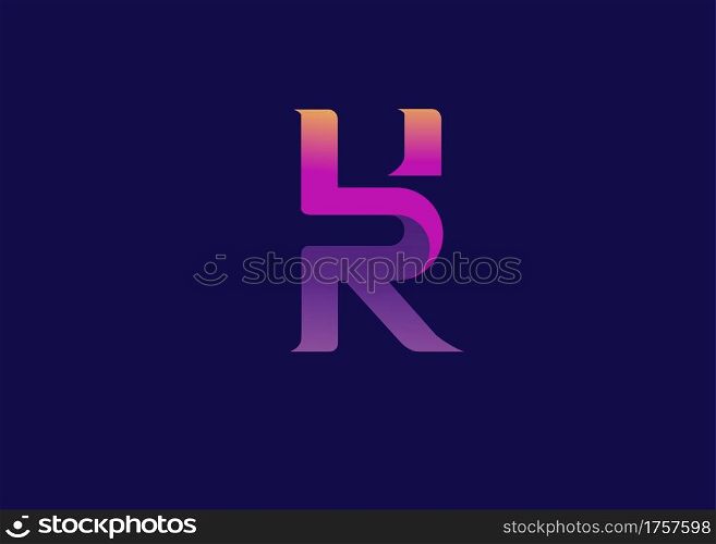 creative initial hr logo vector template strong and memorable design illustration