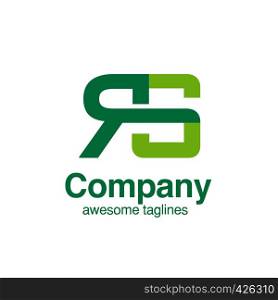 creative initial letter RS logo vector concept element