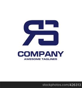 creative initial letter RS logo vector concept element
